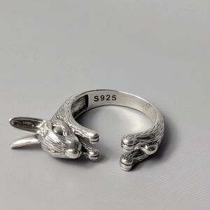 Rabbit Ring Bague Lapin Adjustable